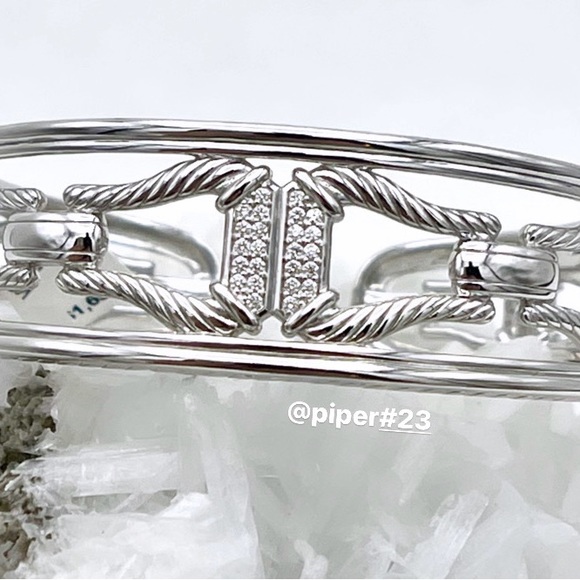 NWT Judith Ripka Fine Jewelry Diamond Vienna Cuff Bracelet 7 1/4” - Picture 8 of 16